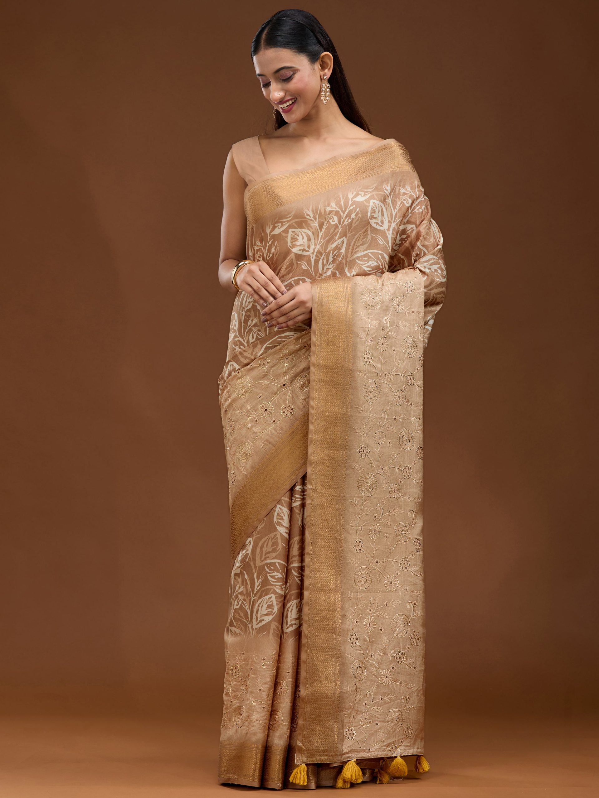 Trailing Leaves - Light Gold